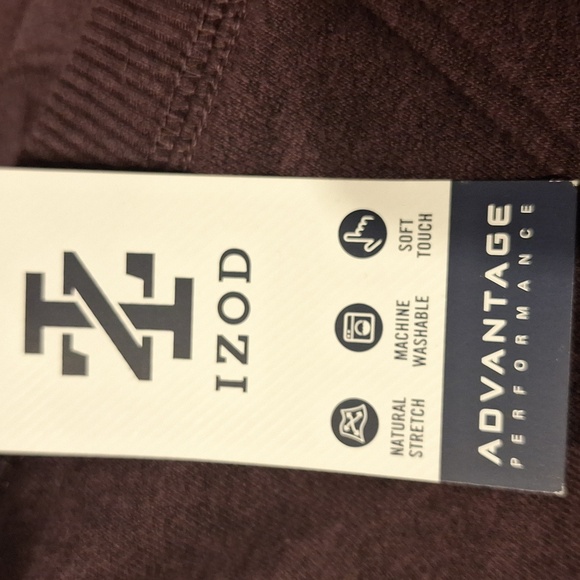 f Mens Izod Purple Soft Stretch Performance Sweatshirt  XXL.  NWT - Picture 3 of 5